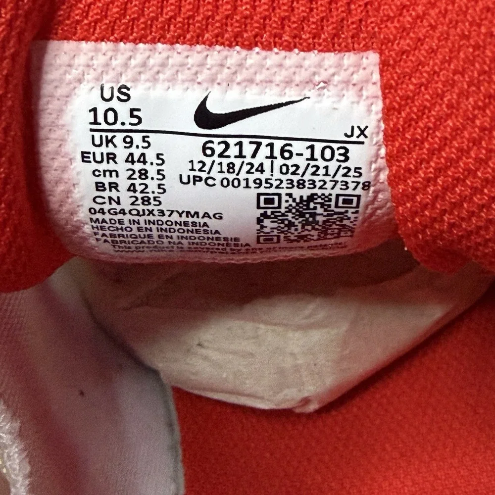 Nike REAX 8 TR MESH Cross Training Shoes Mens Size 10.5 White Red 621716-103 NEW